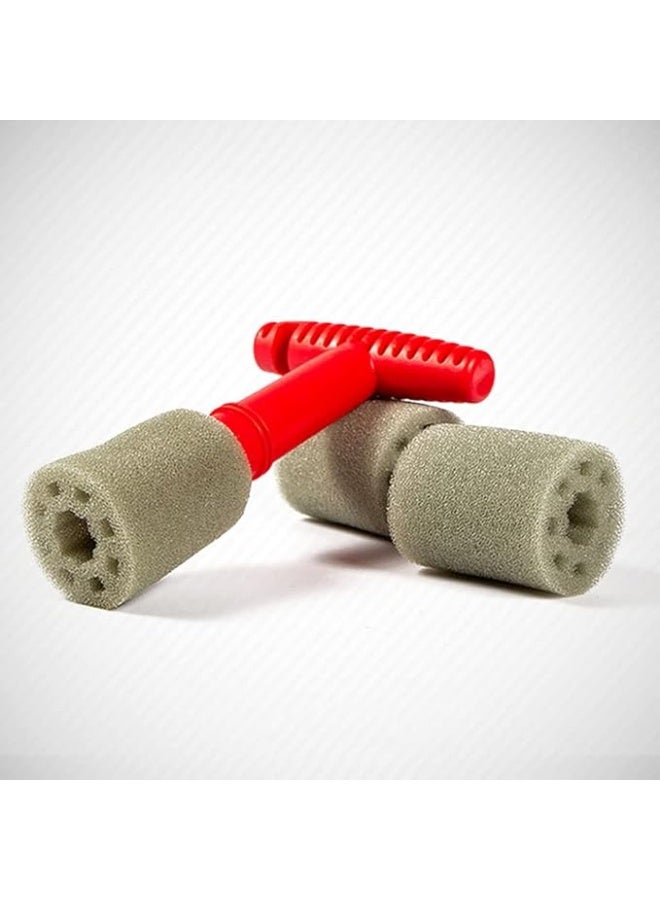 Gigicloud فرشاة تنظيف صواميل عجلات السيارات من جيجي كلاود - فرشاة براغي حلقية فولاذية مدمجة بمقبض | مجموعة أدوات تنظيف صواميل وعجلات السيارات لتنظيف العجلات والجنوط وصواميل العجلات بعمق - Image 3