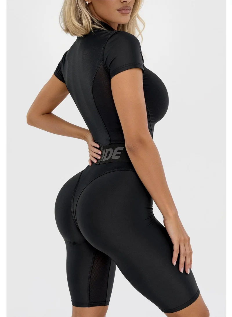 Bona Fide Suit Black Suit Gym Jumpsuit for Women for Women | Best Price UAE