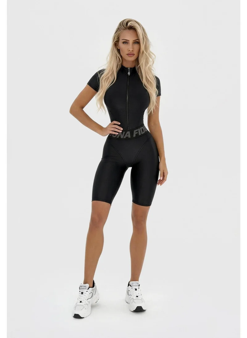 Bona Fide Suit Black Suit Gym Jumpsuit for Women for Women | Best Price UAE