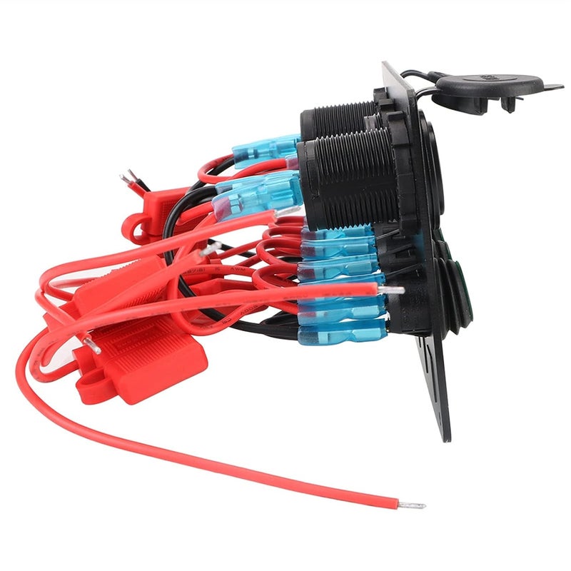 Wivplex Waterproof Car Switch Panel with Dual USB Ports - Image 2