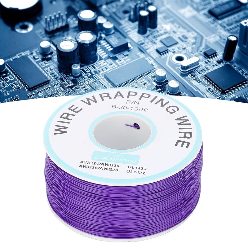 Tyenaza Copper Wire, Circuit Board Flying Wire Tinned Single Core Electronic Connecting Line (Violet) - Image 4