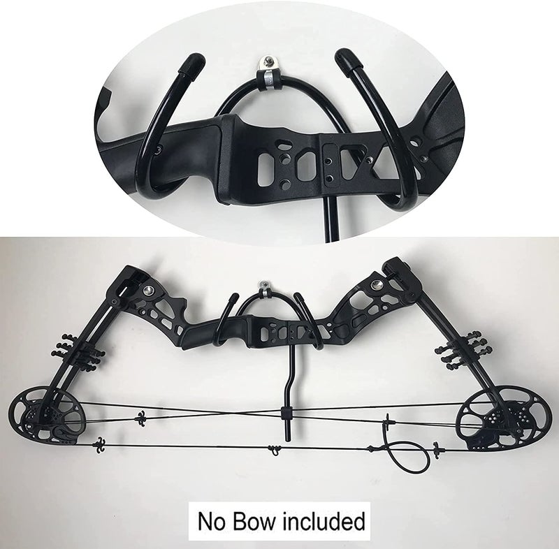 AUXPhome 2 Pack Wall Storage Display Rack - Bow Hanger Hooks Wall Holder - No Scratches - Hold up to 20 Lbs - Hold 2 Bows - Image 3