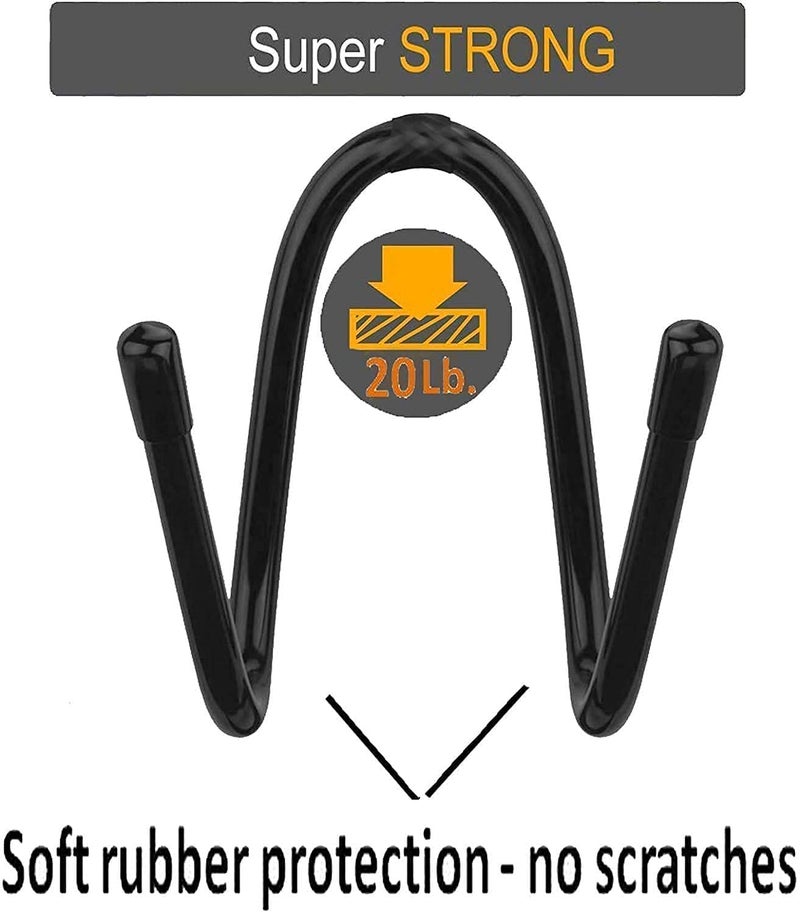 AUXPhome 2 Pack Wall Storage Display Rack - Bow Hanger Hooks Wall Holder - No Scratches - Hold up to 20 Lbs - Hold 2 Bows - Image 5