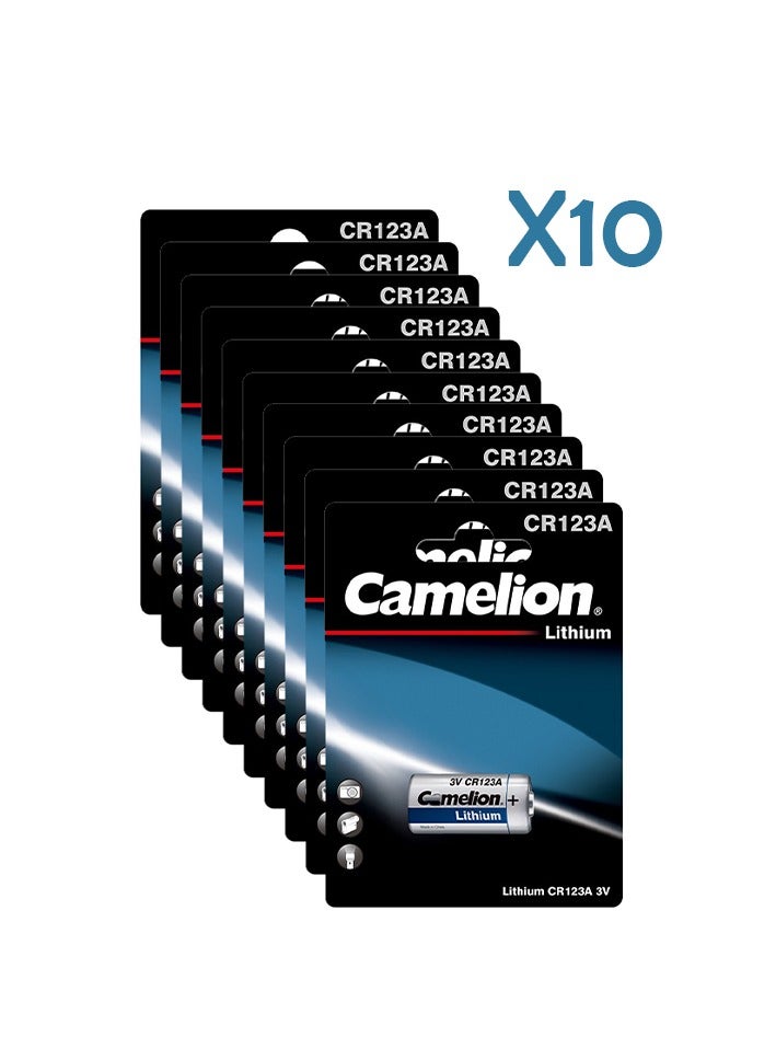 Camelion Lithium Battery CR123A 1x10 - Image 1