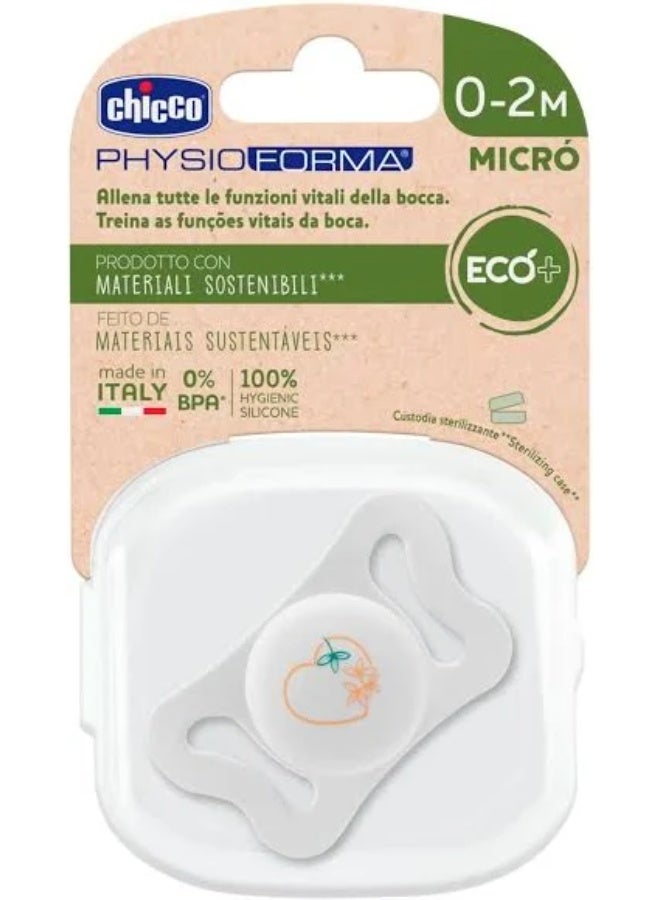 Chicco PhysioForma Eco+ Pacifier Micro 0-2m x1 - Image 3