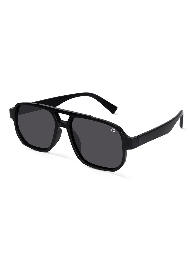 Woggles Viper Black Polarized Aviator Sunglasses  - Image 1