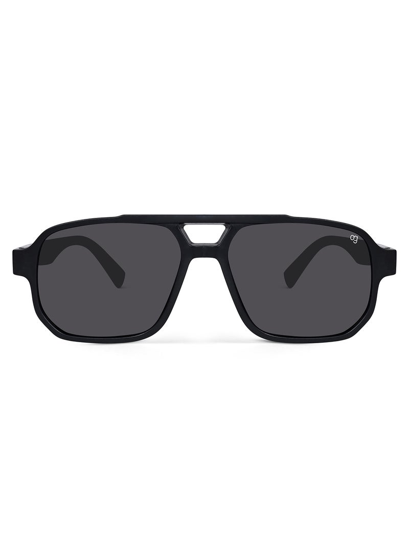 Woggles Viper Black Polarized Aviator Sunglasses  - Image 2