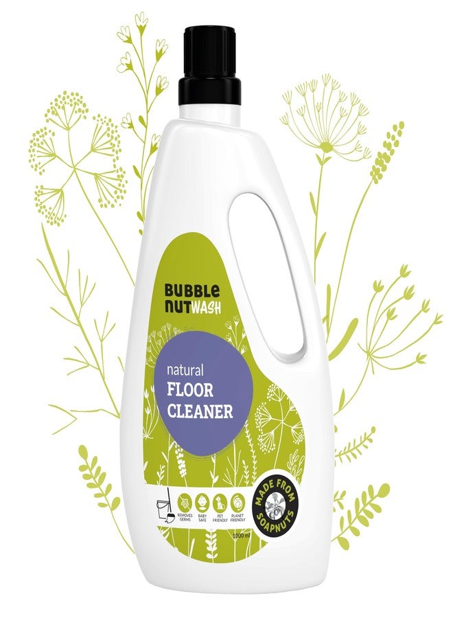 بابل نات ووش منظف الأرضيات BubbleNut Wash - مطهر سائل طبيعي وعضوي، آمن للأطفال، مناسب للحيوانات الأليفة، طارد للحشرات، عشبي، متعادل الحموضة (1 لتر) - Image 1