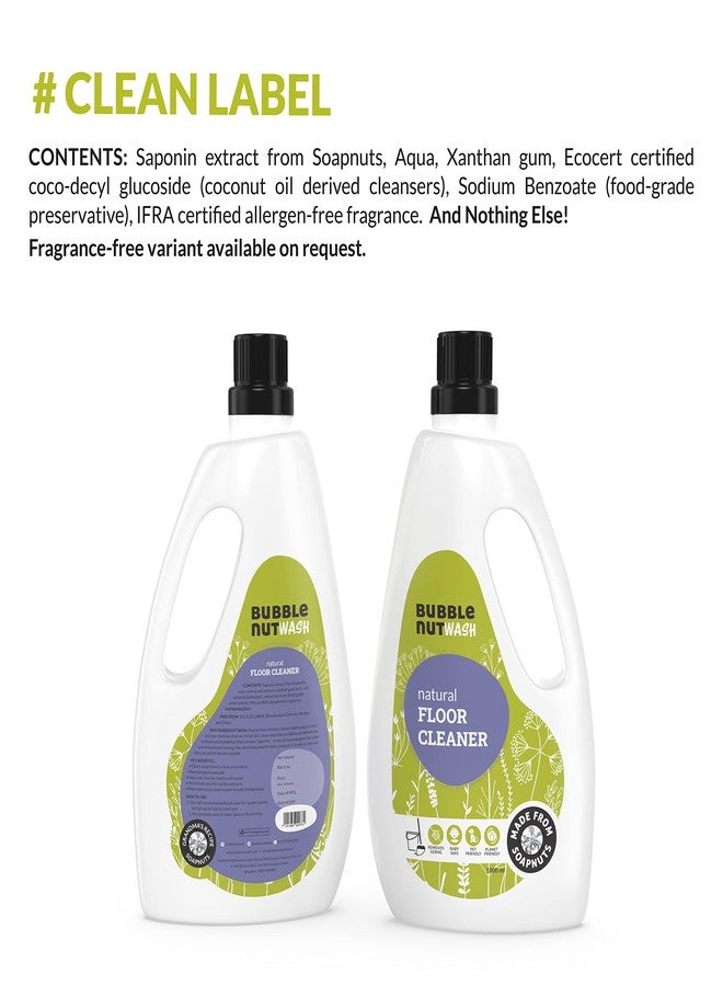 بابل نات ووش منظف الأرضيات BubbleNut Wash - مطهر سائل طبيعي وعضوي، آمن للأطفال، مناسب للحيوانات الأليفة، طارد للحشرات، عشبي، متعادل الحموضة (1 لتر) - Image 5