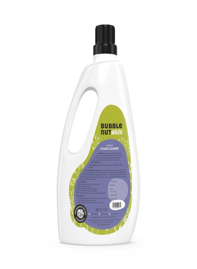 بابل نات ووش منظف الأرضيات BubbleNut Wash - مطهر سائل طبيعي وعضوي، آمن للأطفال، مناسب للحيوانات الأليفة، طارد للحشرات، عشبي، متعادل الحموضة (1 لتر) - Image 2