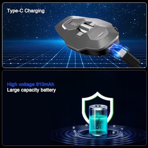 iSunergy X10 Motorcycle Helmet Bluetooth Headset, 10 Riders Mesh 4.0 Motorcycle Intercom, Communication Systems with Music Share, Dual Noise Reduction, Voice Assistant, IP67, Grey - Image 5