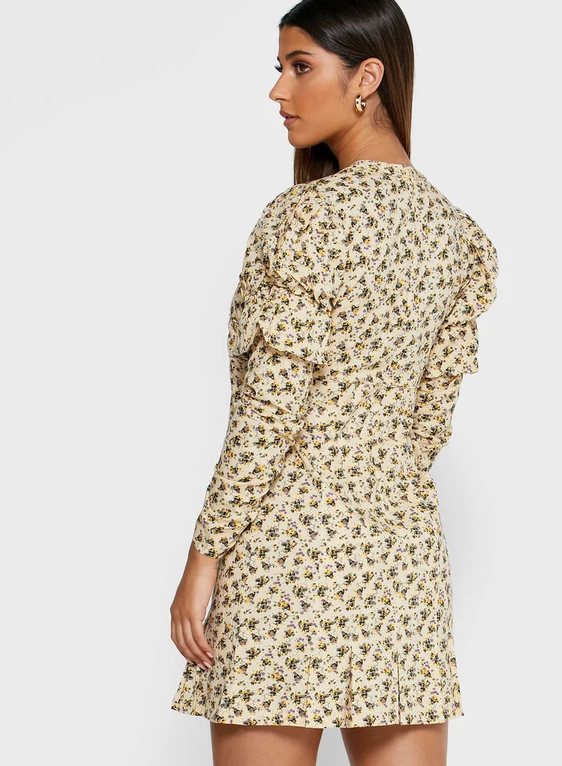 ZADIG & VOLTAIRE Puff Sleeve Printed Dress