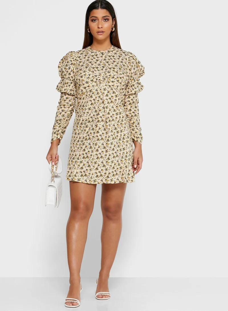 ZADIG & VOLTAIRE Puff Sleeve Printed Dress