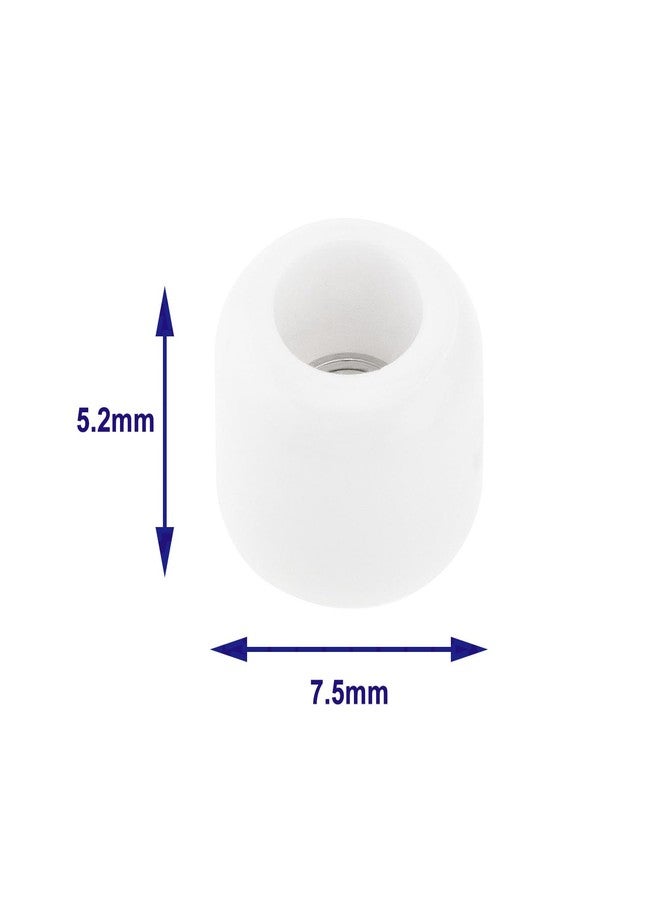 ECSiNG 8Pcs Polyurethane CNC Fingerboard Bearing Wheels Professional Mini Skateboard Ball Bearing Wheels for Wooden Fingerboard White 7.5x5.2mm - Image 5
