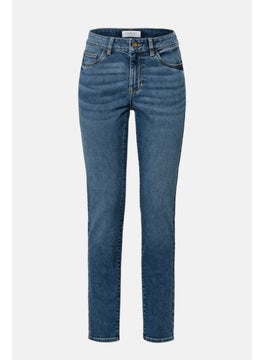 Women Slim Fit Washed Stretchable Denim Jean, Blue