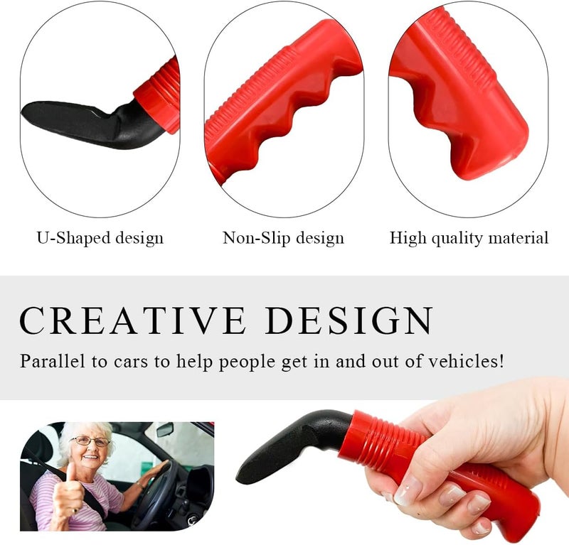 Yourkar Car Door Handle Assist - Red - Image 3