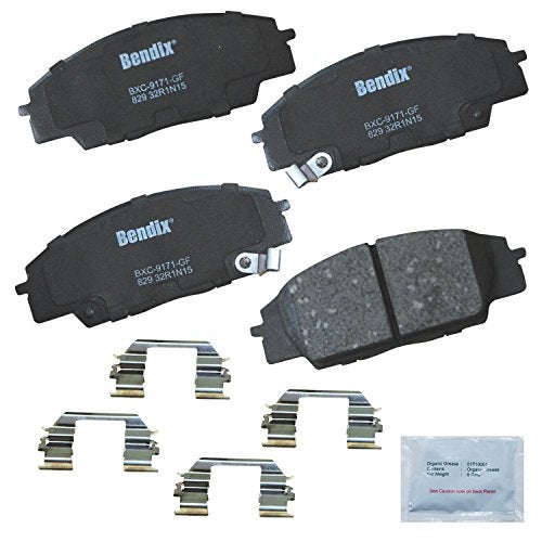 Bendix Priority1 CFC829 Ceramic Front Brake Pads for Acura CSX 2011-2007, RSX 2006-2002, Honda Civic 2011-2006, S2000 2009-2000 - Image 1
