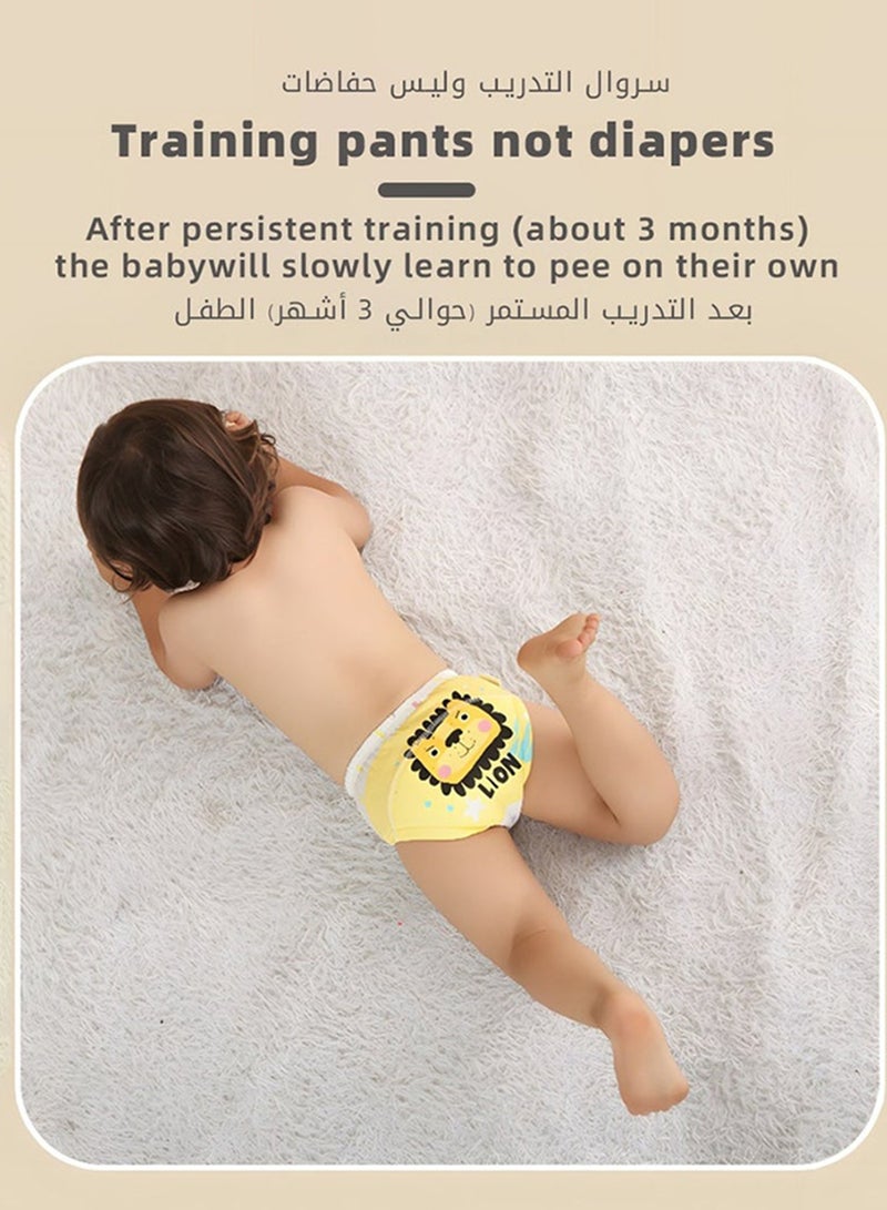 6 Piece Potty Training Underwear, 6 Layers Breathable Cotton Absorbent Trainer Pants for Toddler Baby Boys Girls Waterproof 110Yards(16-20kg) - Image 3