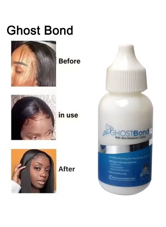 Ghost Bond 36-piece wig tape and wig glue removal kit, suitable for lace wigs and hairpieces (36 pieces x 38mL glue × 30mL glue remover) - Image 2