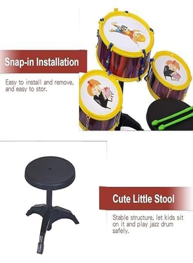 غلان مجموعة ألعاب GLAN Return Gift Toys للأطفال الأولاد والبنات، عبوة من قطعة واحدة (طقم طبول) - Image 5