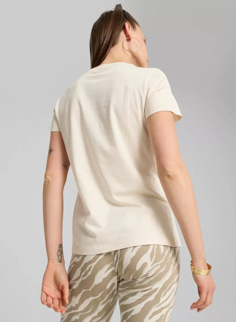 PUMA Ess+ Animal Tee Alpine Snow  - Image 3