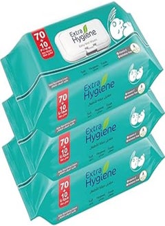 Hygiene Hygiene baby wet wipes with nourishing cream, 3 pieces - 80 wipes 