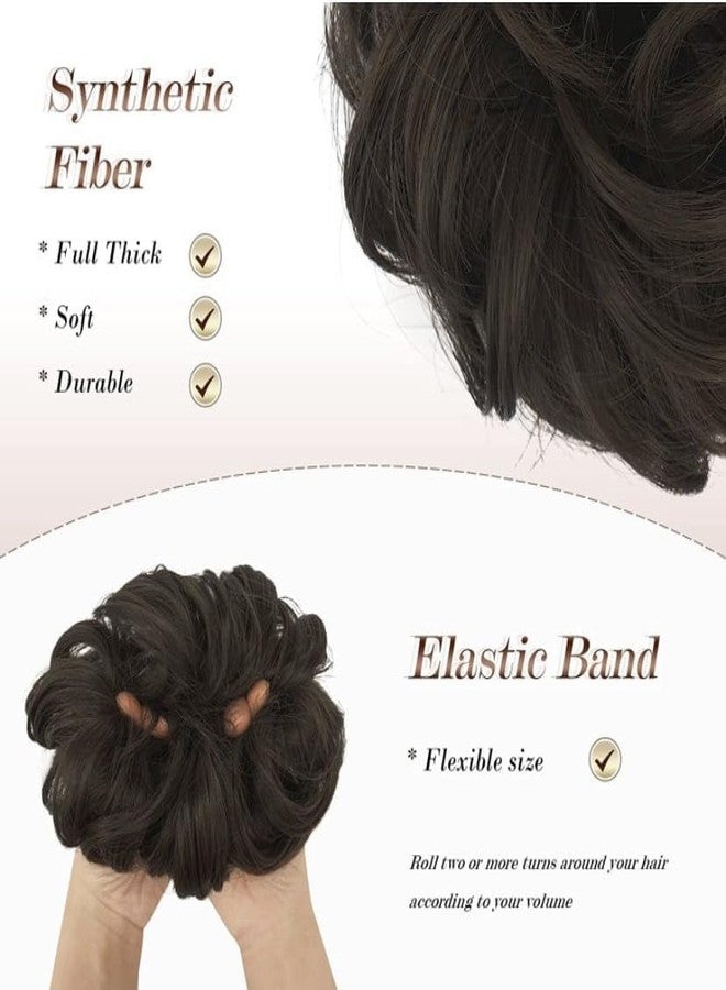 BLUSHIA Messy Bun Hair Piece Hair Extension With Elastic Rubber Band Hairpiece Synthetic Hair Scrunchies Hair Piece for Women Girls - Image 4