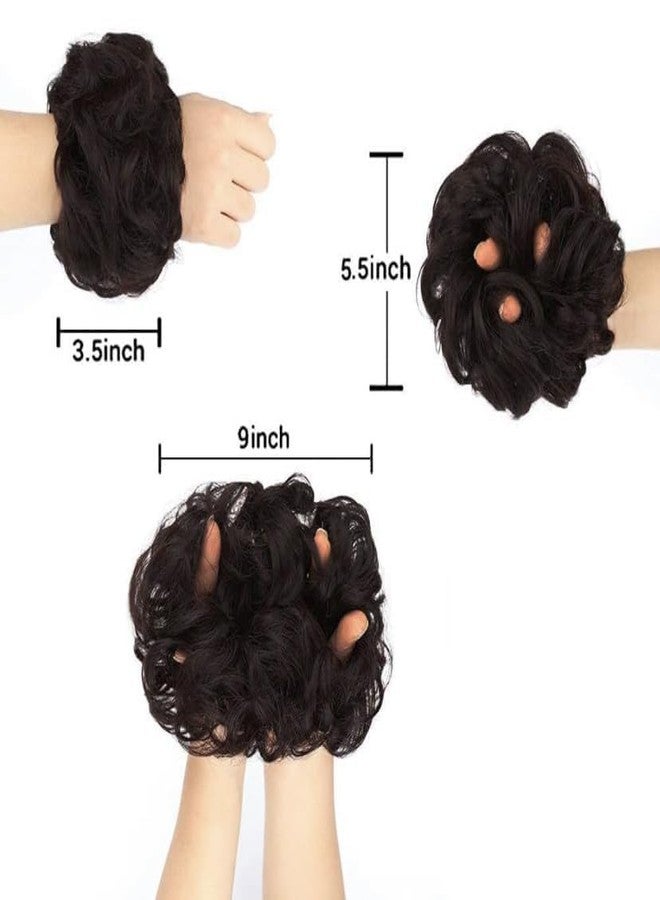 BLUSHIA Messy Bun Hair Piece Hair Extension With Elastic Rubber Band Hairpiece Synthetic Hair Scrunchies Hair Piece for Women Girls - Image 3