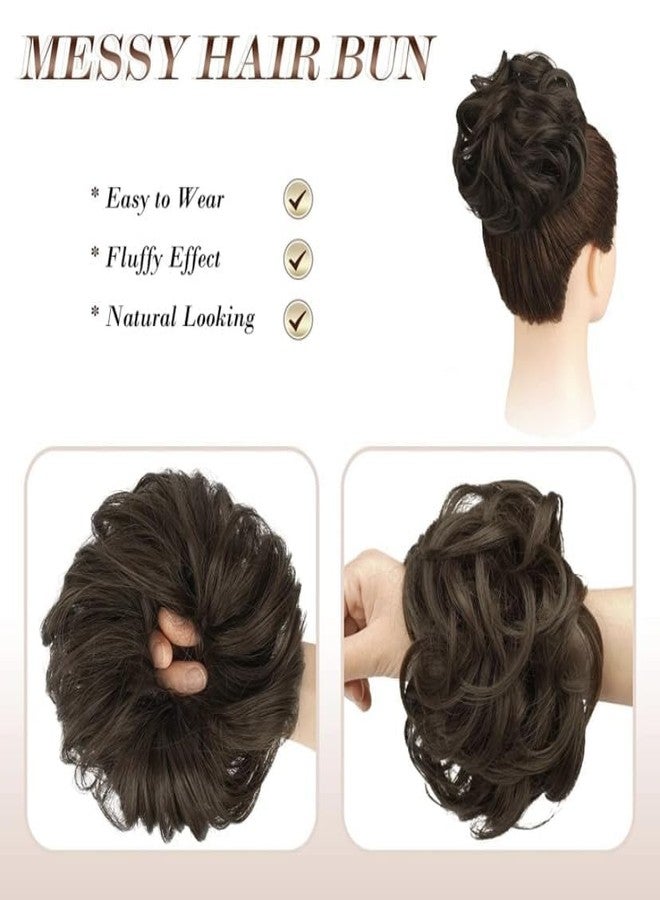 BLUSHIA Messy Bun Hair Piece Hair Extension With Elastic Rubber Band Hairpiece Synthetic Hair Scrunchies Hair Piece for Women Girls - Image 5