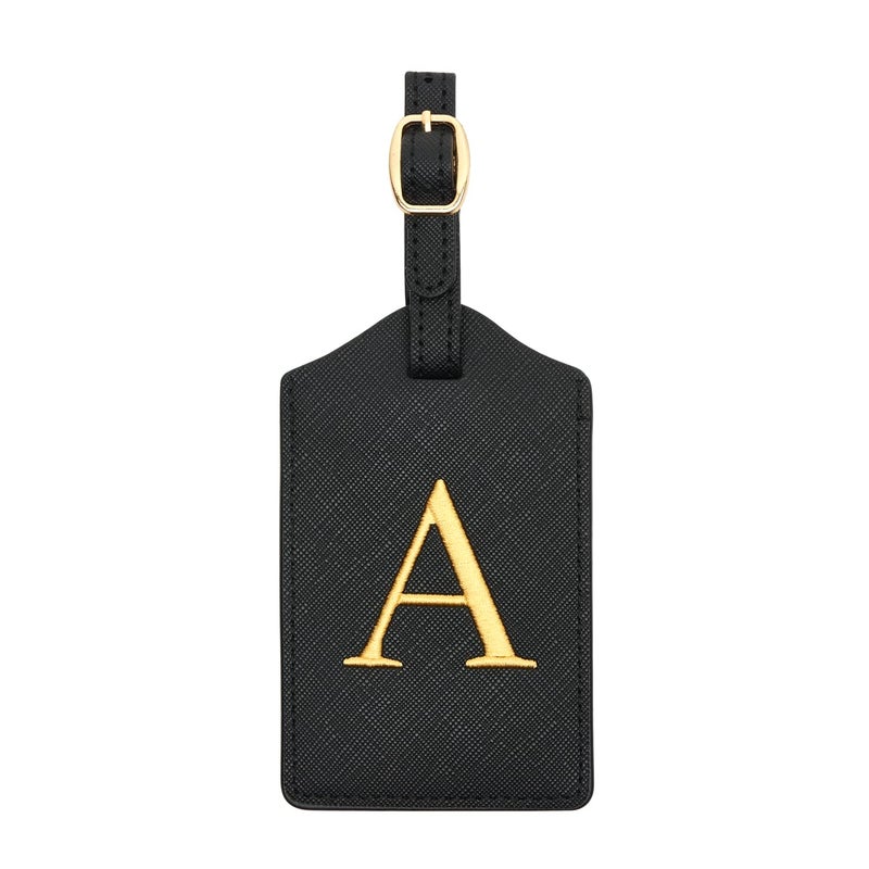 CHOIEO Luggage Tag PU Leather for Suitcase Baggage Handbag Travel Bag Label Suitcase Tag Label Tag w Name Card  Privacy Cover A