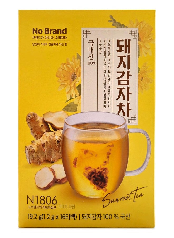 LENITH Korean Traditional Jerusalem Artichoke, Sunroot Tea for Drinkig 돼지감자차_0.67 oz (1.2g x 16 Teabags) - Image 5