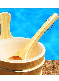 Vitacelli 4L Wooden Sauna Bucket and Ladle Sauna Water Bucket Home Sauna  - Image 3