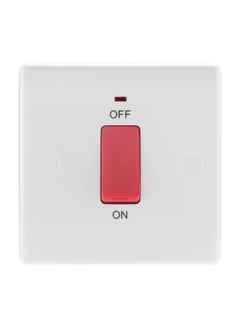 BG BG Nexus 45 Amp Double Pole Switches Single Plate With Indicator  - Image 1