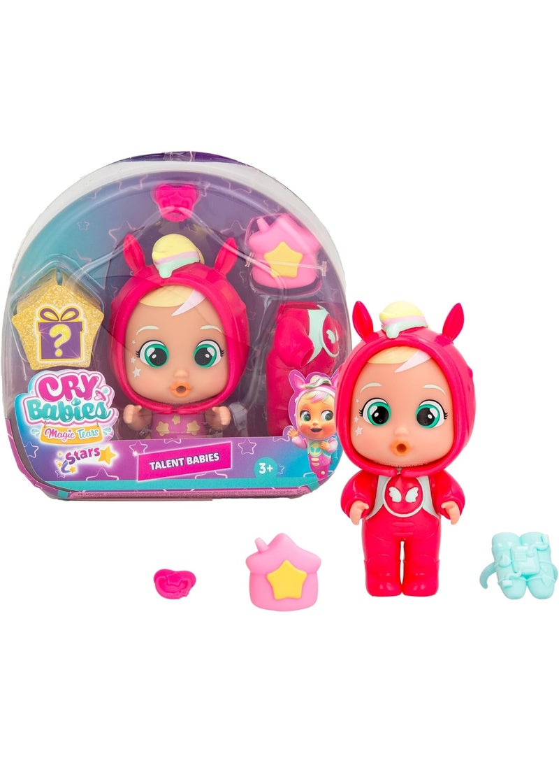Cry Babies Magic Tears Hannah Talent Doll –Collectible Real Tears Mini Doll with Water Crying Function and Dressed in Her Astronaut Outfit Talent, Perfect Gift Toy for Children - Image 1
