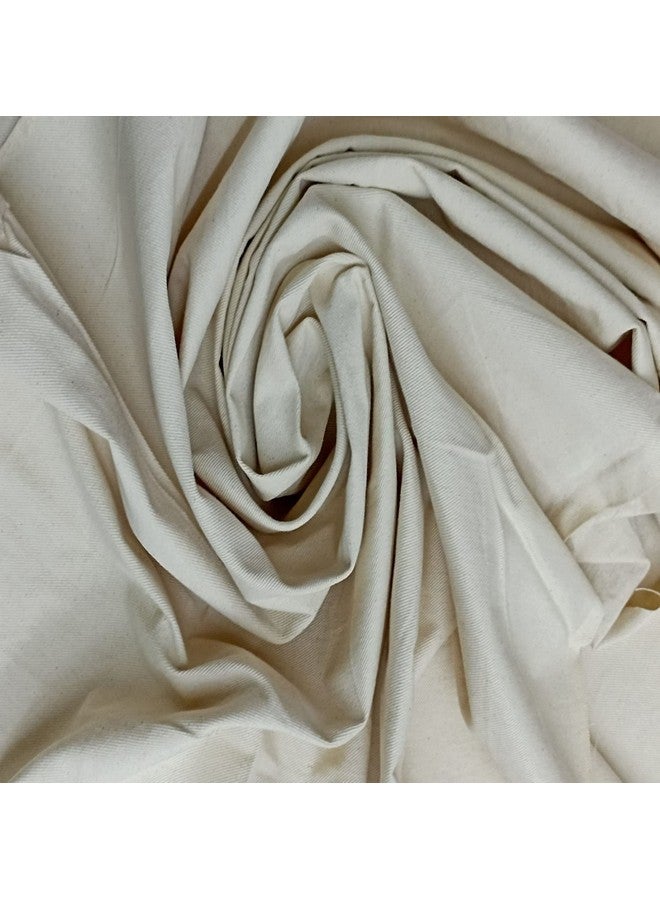 SRP Craft SRP Craft 100% Cotton Canvas 8 oz Drill Fabric uses to make Cushion Covers, Garments, Canvas & Art, etc. USES: Drill Fabric Cotton natural can be used for skirts, trousers, Boiler suits, bags, upholstery, draping, table cloths, displays ,Thick canvas fabric - Width 63 inch - 2 meter - Image 3
