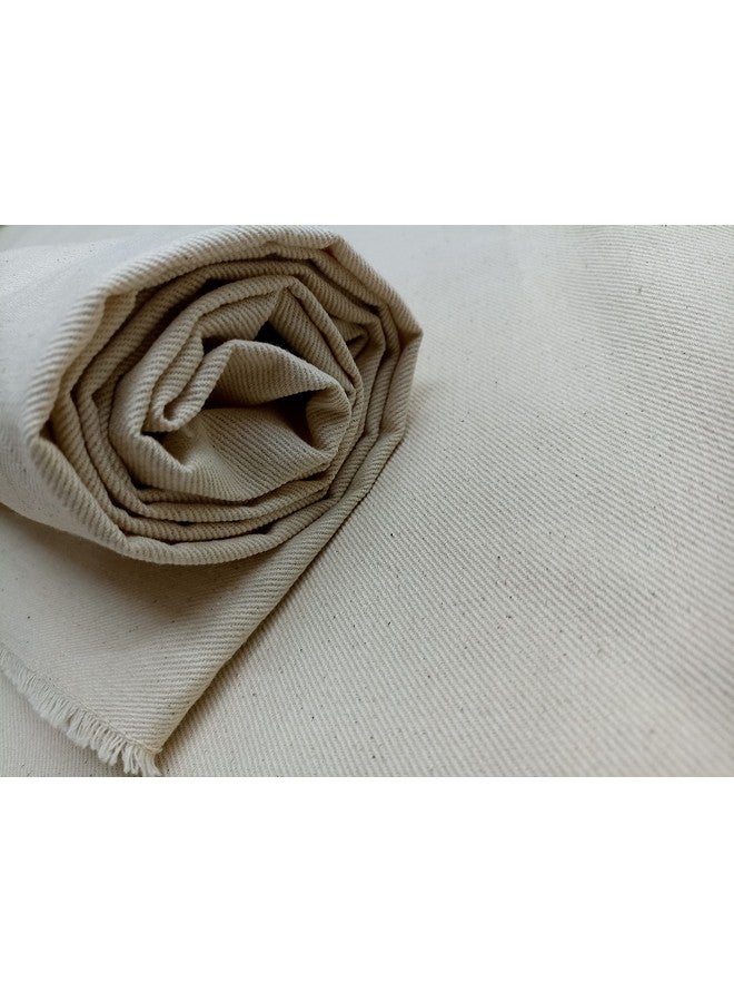 SRP Craft SRP Craft 100% Cotton Canvas 8 oz Drill Fabric uses to make Cushion Covers, Garments, Canvas & Art, etc. USES: Drill Fabric Cotton natural can be used for skirts, trousers, Boiler suits, bags, upholstery, draping, table cloths, displays ,Thick canvas fabric - Width 63 inch - 2 meter - Image 5
