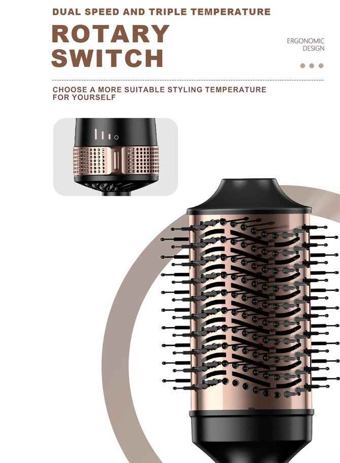 sokany Hair Dryer Brush,Hair Dryer and Styler,1260W Blow Dryer,Hot Air Brush Volumizer with Negative Ion,SK-15055,Black - Image 2