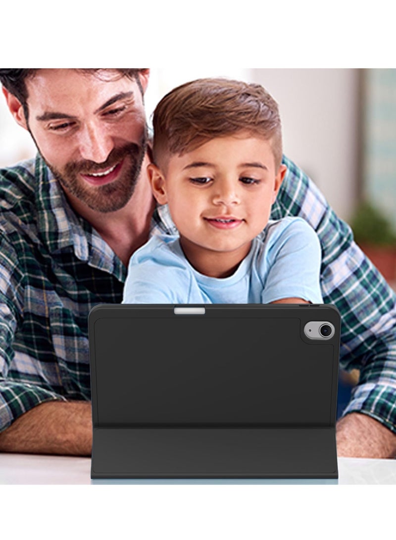 دبليو تيك آبل آيباد آير 11 (آيباد آير 6) الجيل الخامس 2024 (الجيل السادس) 11 بوصة / آبل آيباد آير 11 بوصة (M3) 2025 غطاء ذكي مع فتح/إغلاق تلقائي وملمس جلدي وحامل قلم - أسود - Image 5