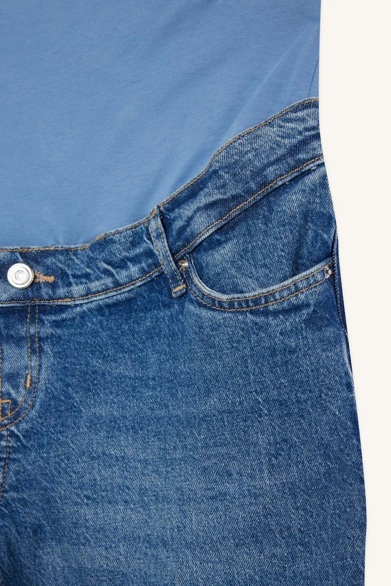 Defacto  Straight Fit Denim Maternity Pants for Women | Best Price UAE