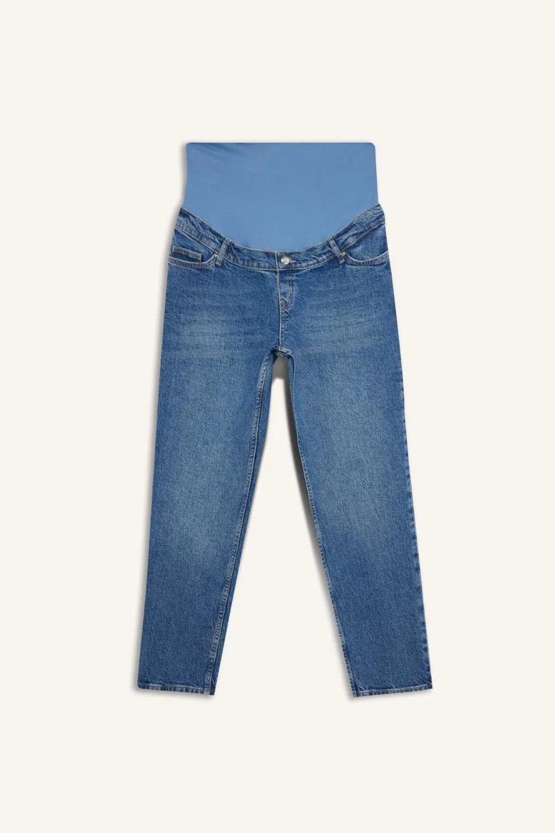 Straight Fit Denim Maternity Pants