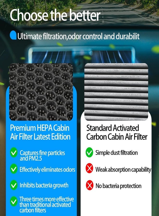 ZEZUT Cabin Air Filter CF12552 Compatible with Nissan Altima 2019-2023, Infiniti QX60 2022-2023, QX50 2019-2023, QX55 2022-2023, Honeycomb Structured and Activated Carbon Beads, Durable and sturdy - Image 4