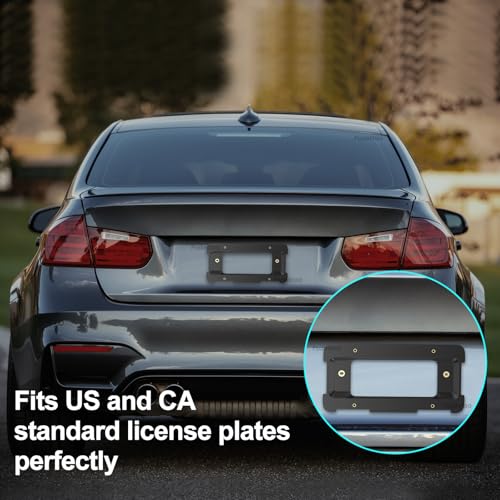 Podestaa Rear License Plate Frame Bracket Holder Mount for 2005-2023 BMW 1/2/ 3/5 / 6/ X Series, 328i 323i 528i M3, 2002-2019 Mini Cooper 51187160607 511882380615 51188238061 Screws - Image 5