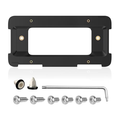 Podestaa Rear License Plate Frame Bracket Holder Mount for 2005-2023 BMW 1/2/ 3/5 / 6/ X Series, 328i 323i 528i M3, 2002-2019 Mini Cooper 51187160607 511882380615 51188238061 Screws - Image 1