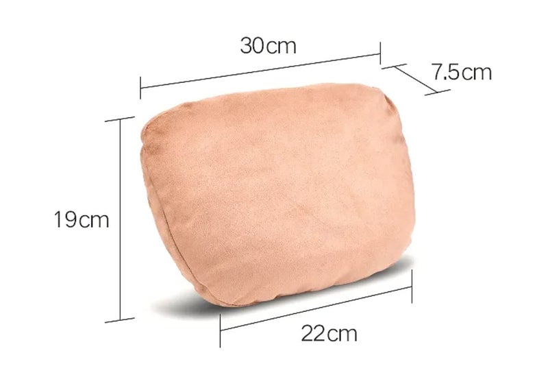24x7 eMall 2pc Universal Car Soft Pillow Compatible with Mercedes Benz Maybach and All Other Cars Premium Suede Material Luxurious Headrest Ultra S Class Type Cushion Pack of 2 (Black) - Image 5