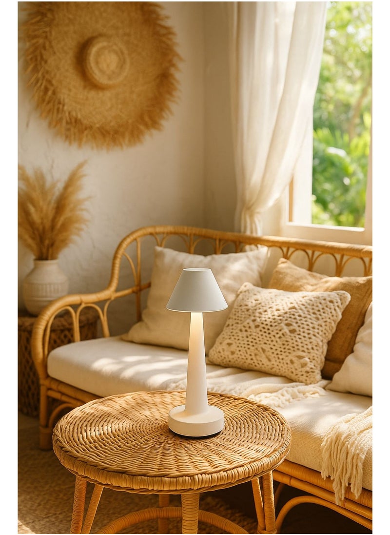 Evren Rechargeable Cordless Touch control Luminous bell Table Lamp  - Image 1