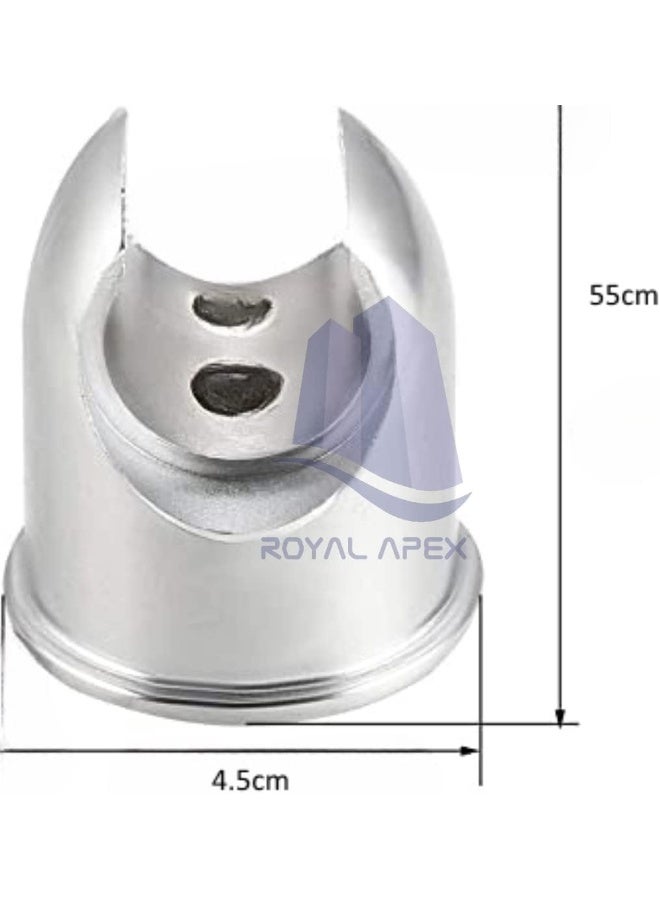 Royal Apex Bathroom Hand Held Shower Head Wall Mounted Height Adjustable Fixed Bracket Holder For Bathroom  - Image 2