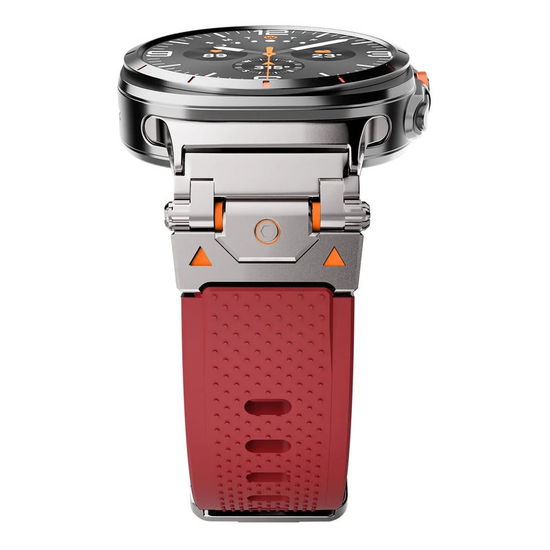 Bluejw Replacement Silicone Watch Strap for Samsung Galaxy Watch Ultra 47mm – Sports Band with Titanium Connectors, Durable & Comfortable Replacement Watch Band - Image 1
