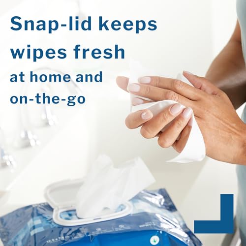 McKesson Washcloth Wipes for Adults, Scented (3 Pack, 288 Washcloths) Disposable Wash Cloths for Body - No-Rinse Formula with Snap Lid - Good for Incontinence and Elderly - 96 Wipes Per Pack - Image 3