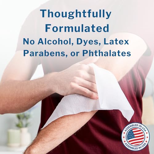 McKesson Washcloth Wipes for Adults, Scented (3 Pack, 288 Washcloths) Disposable Wash Cloths for Body - No-Rinse Formula with Snap Lid - Good for Incontinence and Elderly - 96 Wipes Per Pack - Image 5