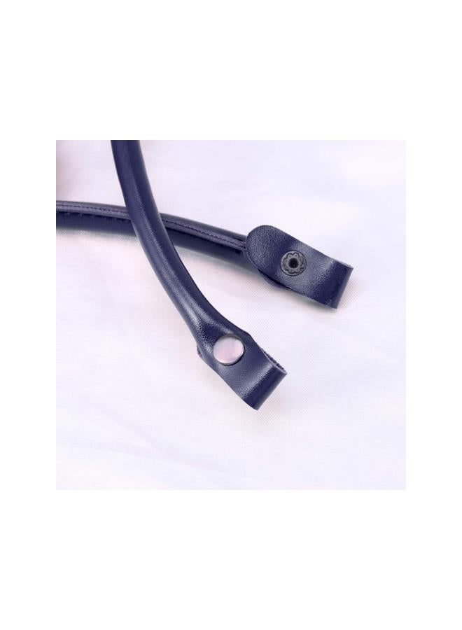 klarako 2PCS Leather Purse Handles PU Leather Purses Straps Shoulder Bag Strap Replacement Handles (Dark Blue)  - Image 4